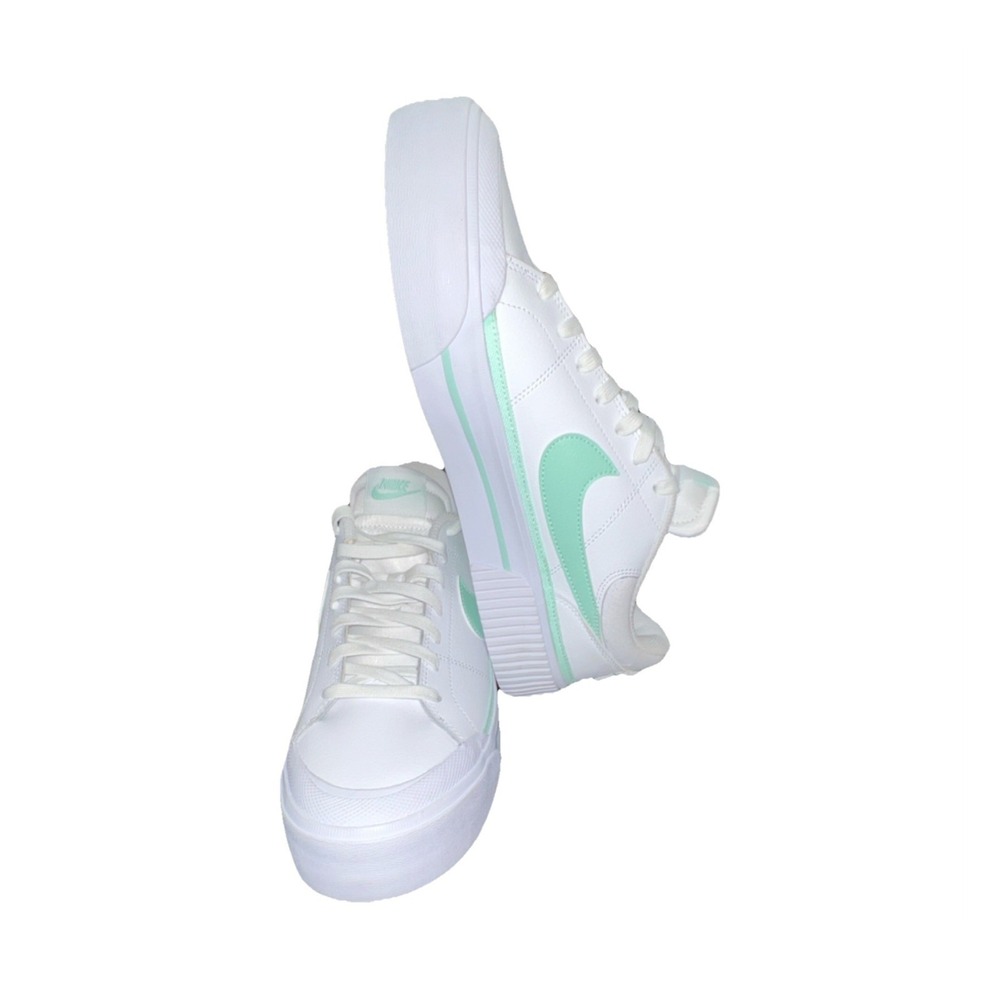 26N2/Nike FZ3770-100 White Mint Green Low Top Comfort Men's Athletic Sneakers